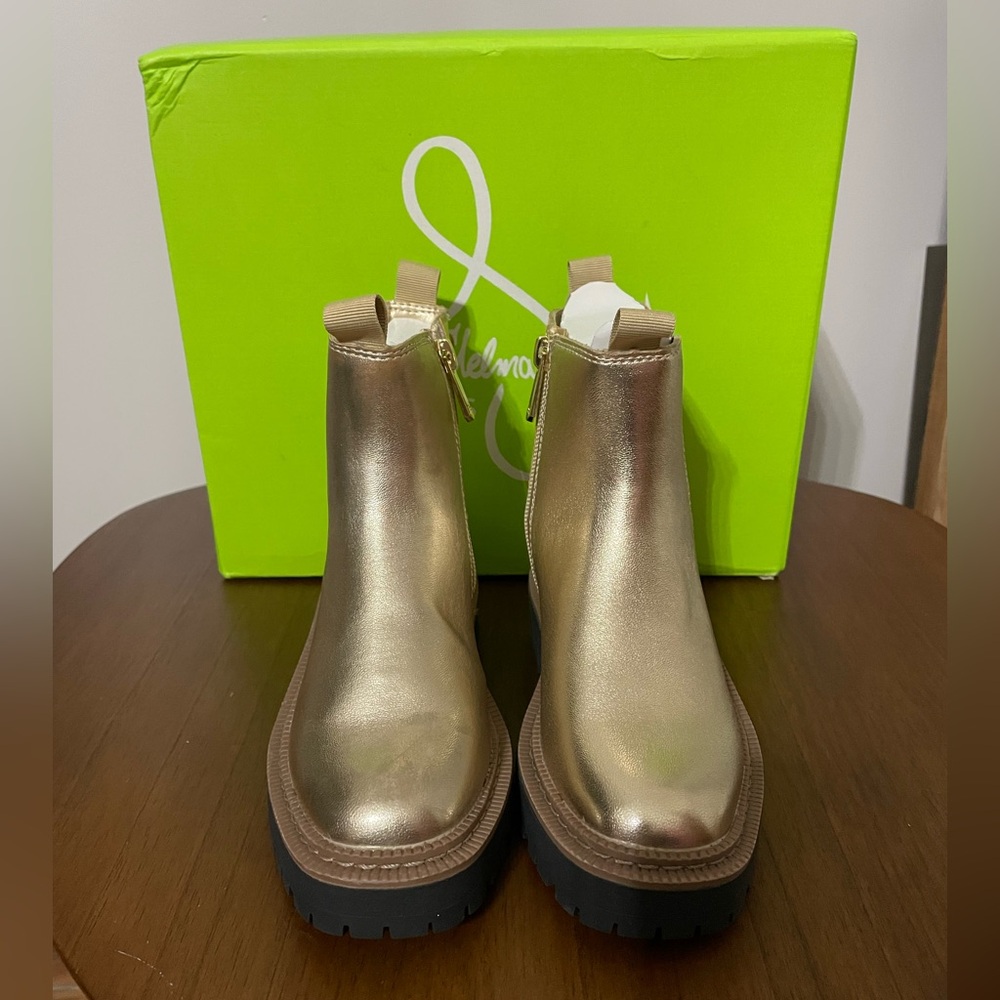 Sam Edelman for Kids Lucianna Laguna Gold Moto Boot